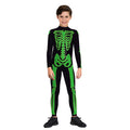 Cotton Digital Print 3D Skeleton Halloween Kids Costume Unisex Children's Bodysuit Jumpsuit