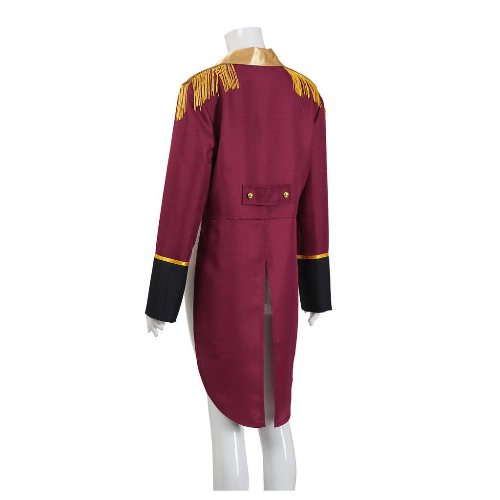 Halloween Circus Ringmaster Costume Coat Medieval Vintage Royal Prince Cosplay