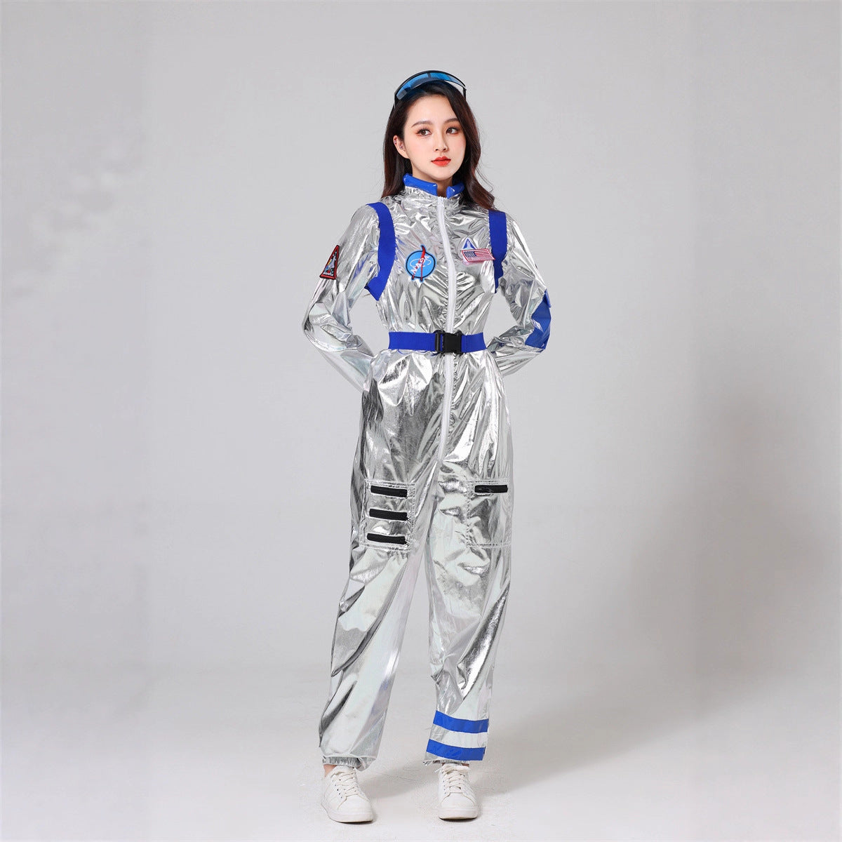 Halloween Space Suit Costume for Men, Women, Couples, Kids - Astronaut Cosplay Outfit for Stage Performance