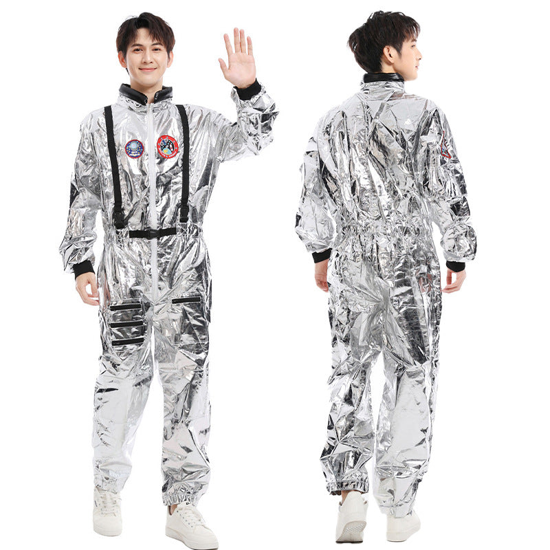 Halloween Space Suit Costume for Men, Women, Couples, Kids - Astronaut Cosplay Outfit for Stage Performance