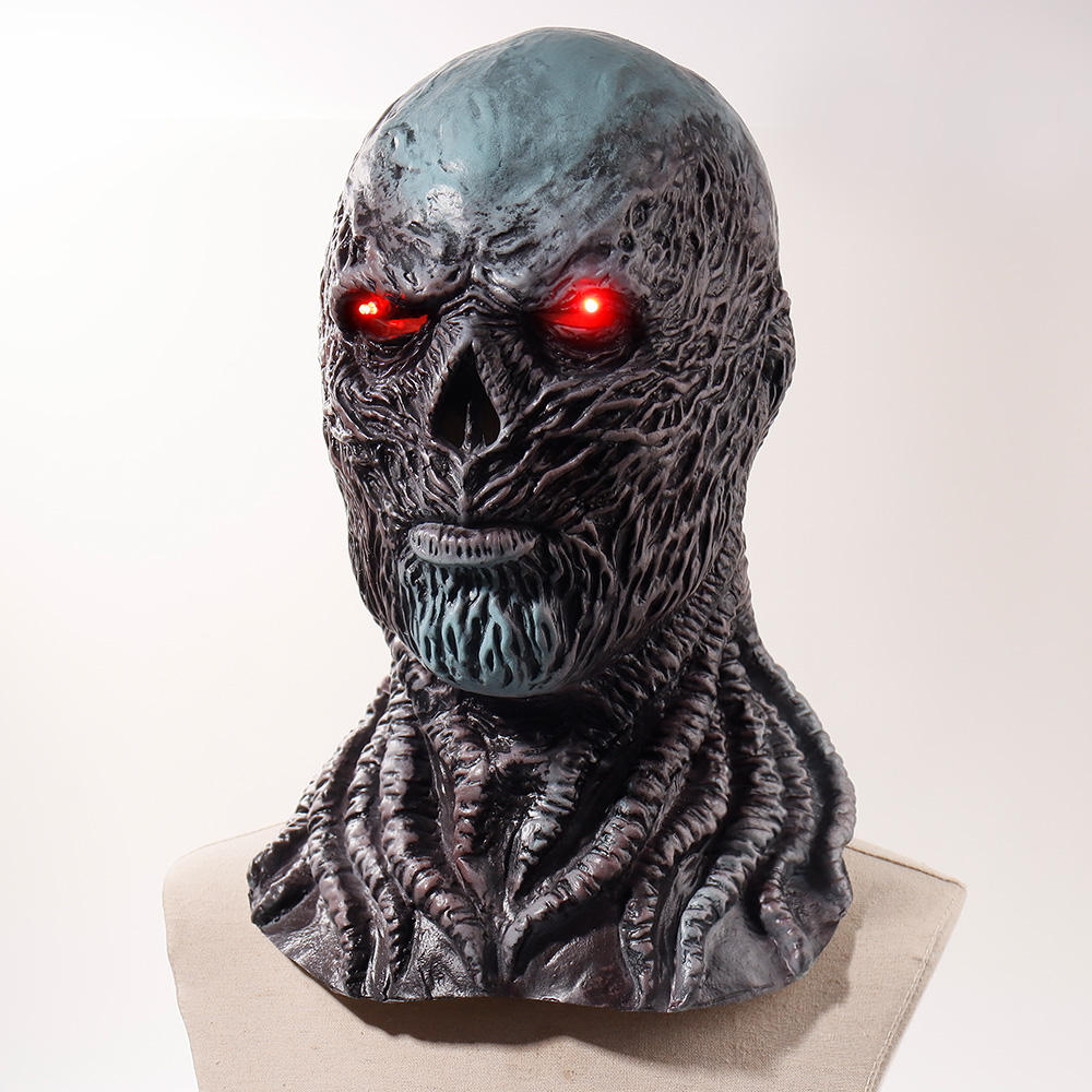 Halloween Stranger Things Vecna Latex Mask – Full Head Horror Terror Headgear Prop