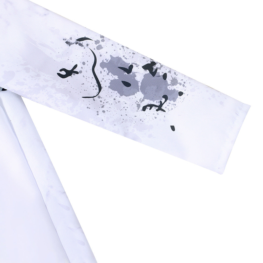 Halloween Kids Lab Coat Virus Scientist School Stage Performance Dance Practice Costume for Children