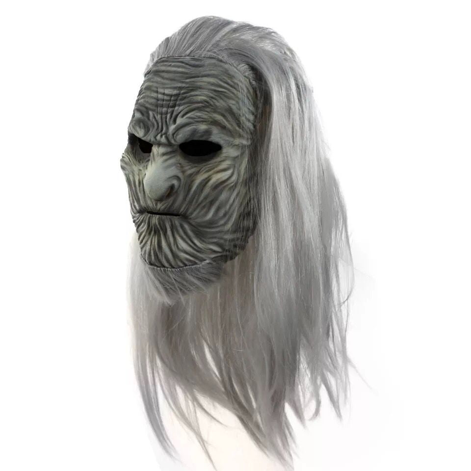 Game of Thrones Night King White Walker LED Light-Up Cosplay Mask – Halloween Costume Prop