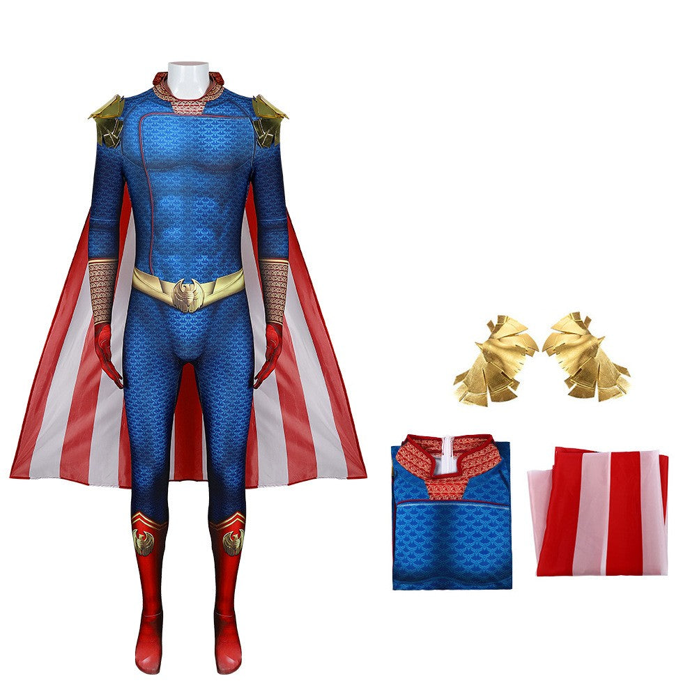 Adult Halloween Black Robe Villain Cosplay Costume – Superman Cloak Stage Performance Outfit