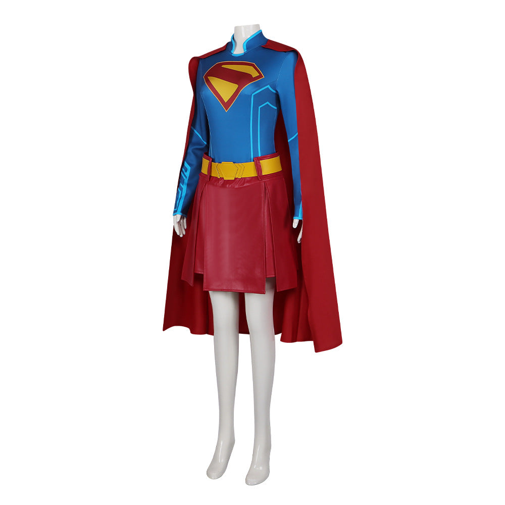 Adult Halloween Supergirl Cosplay Costume – Tomorrow's Daughter Stage Performance Outfit