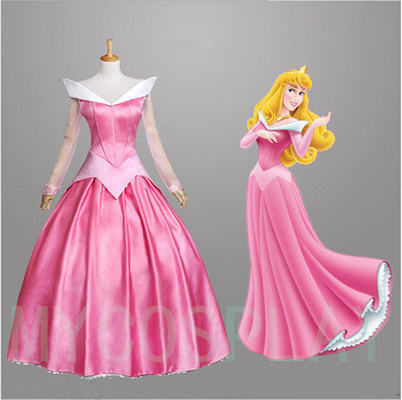 Adult Halloween Sleeping Beauty Princess Cosplay Dress – Love Princess Stage Performance Costume
