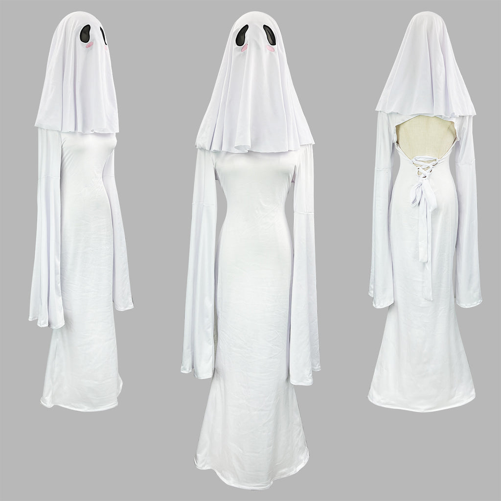 Women's Halloween Ghost Cosplay Dress – Cute Female Stage Performance Costume