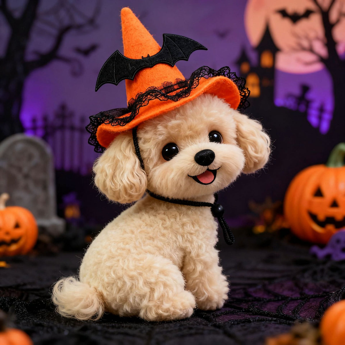 Pet Halloween Hat Creative Pumpkin Devil Spider New Stock  Rabbit Pet Dog