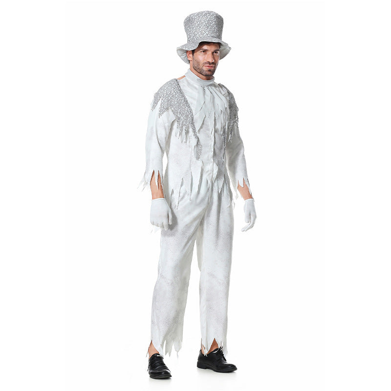 Halloween Magician Costume Cosplay Mad Hatter Circus Party Stage Performance Outfit