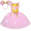 Halloween Pink Sequin Minnie Dress Children's Dress  Style Girls' Party Tulle Formal Dress Performance Costume