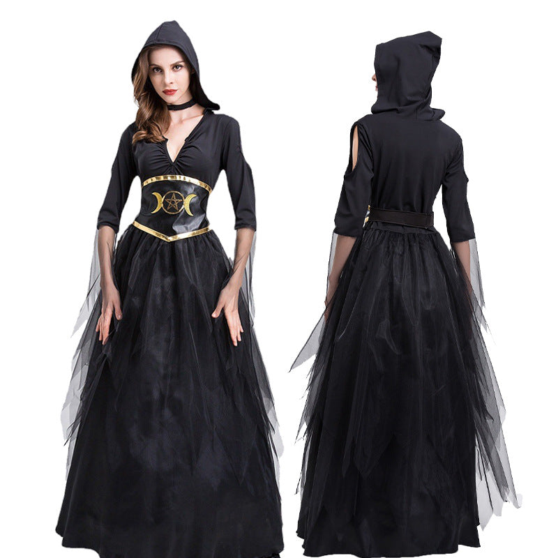 Halloween Vampire Girl Hell Ghost Performance Dress Death God Witch Dress Witch Vampire Dress