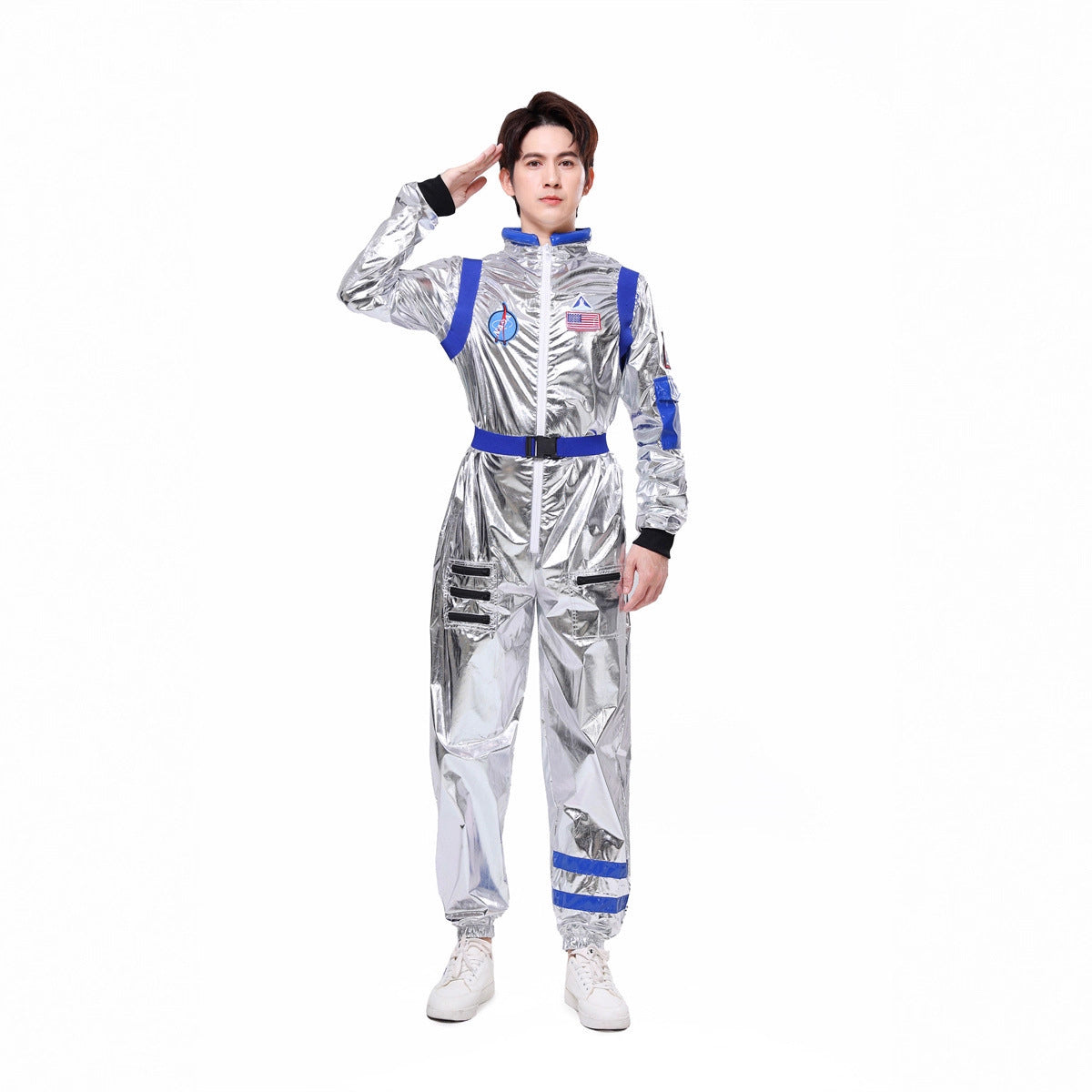 Halloween Space Suit Costume for Men, Women, Couples, Kids - Astronaut Cosplay Outfit for Stage Performance