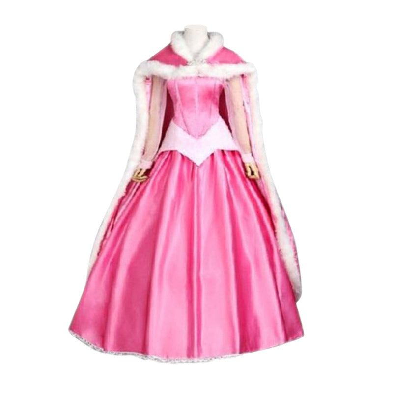 Adult Halloween Sleeping Beauty Princess Cosplay Dress – Love Princess Stage Performance Costume