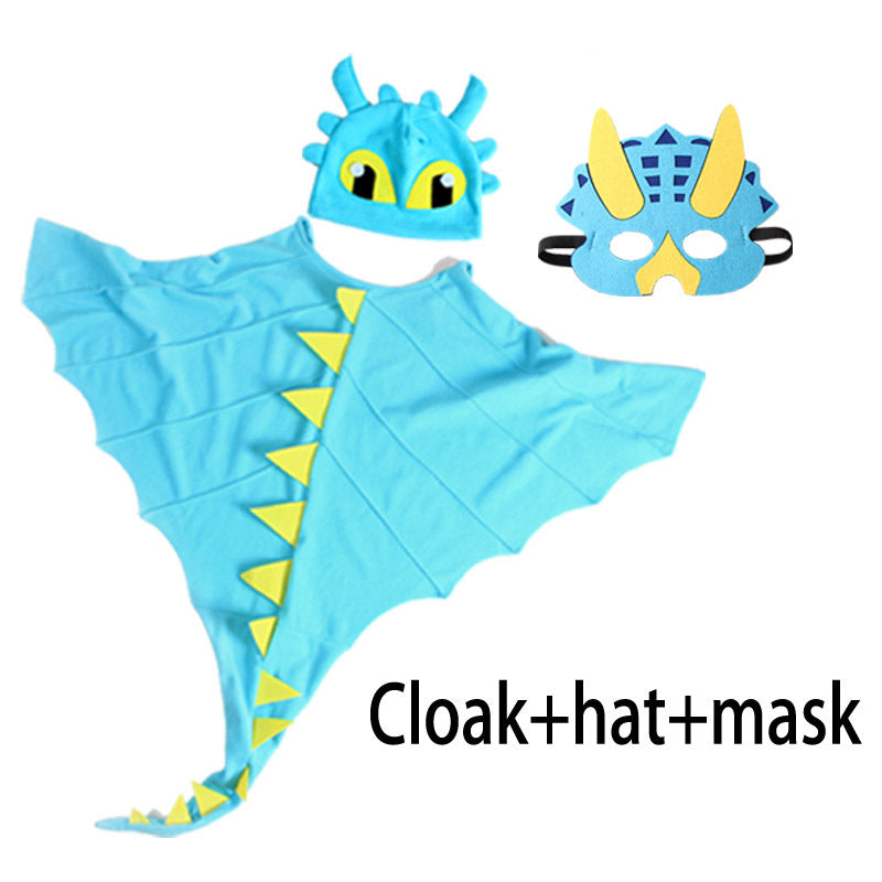 PartyTree Dinosaur Cape Hat Mask Children's Performance Costume Halloween Christmas Cosplay Clothing