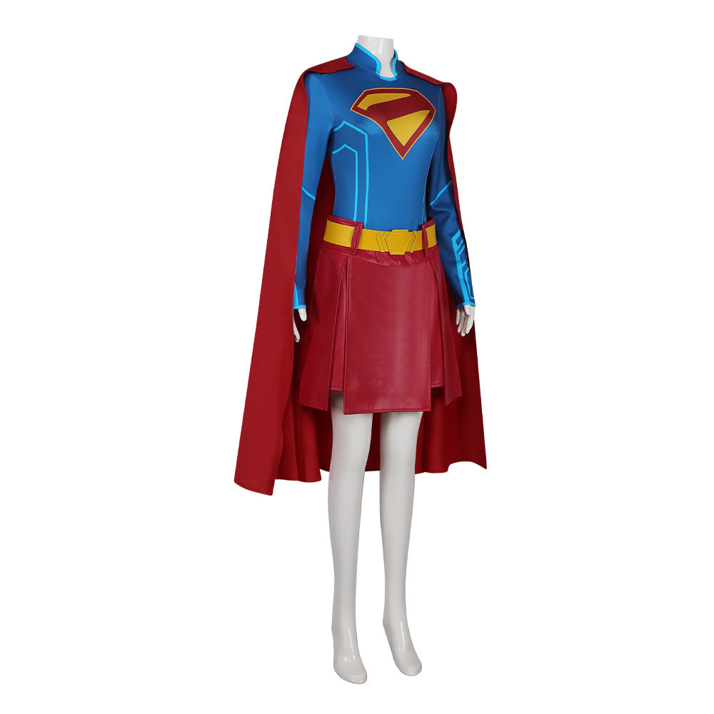 Adult Halloween Supergirl Cosplay Costume – Tomorrow's Daughter Stage Performance Outfit