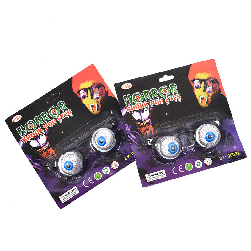 Halloween Funny Eyeball Spring Glasses April Fools Masquerade Prop