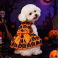 Pet Halloween Costume Dog Clothes Pumpkin Dress Bat Dress Festival Bat Outfit for Dogs