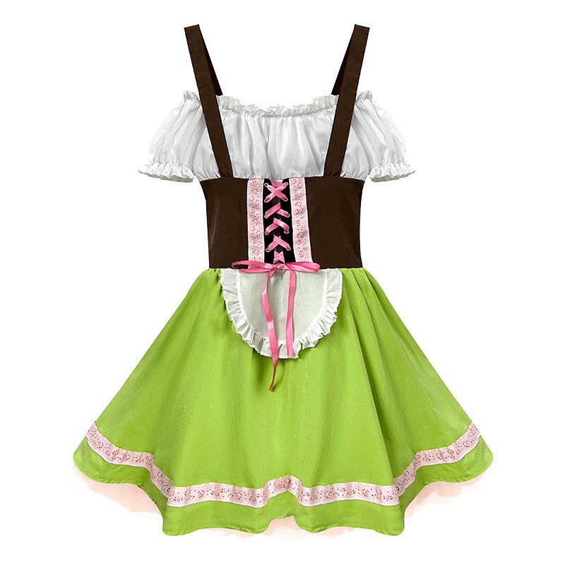 Halloween Children's German Beer Costume Children's Performance Costume for June 1st Vintage Parent-Child OutfitTraditional Clothing