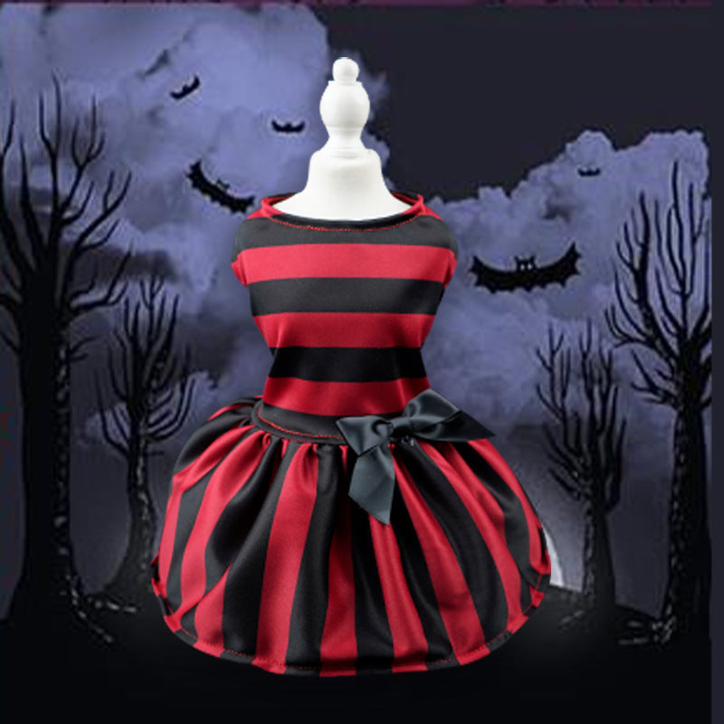 Halloween Pet Dress for Small Dogs, Cute Clown Wizard Printed Design