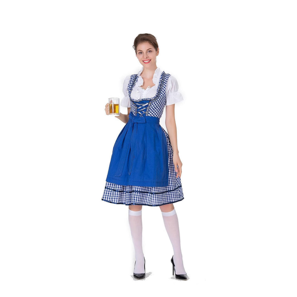 Women's Halloween Beer Girl Maid Costume – Oktoberfest Shapewear Stage Performance Dress