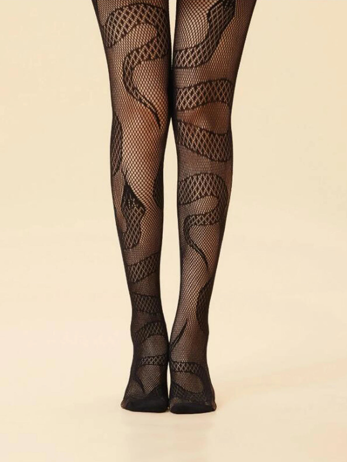 fashionable and sexy snake shaped fishing net socks punk style Halloween pantyhose horror snake shaped pantyhose