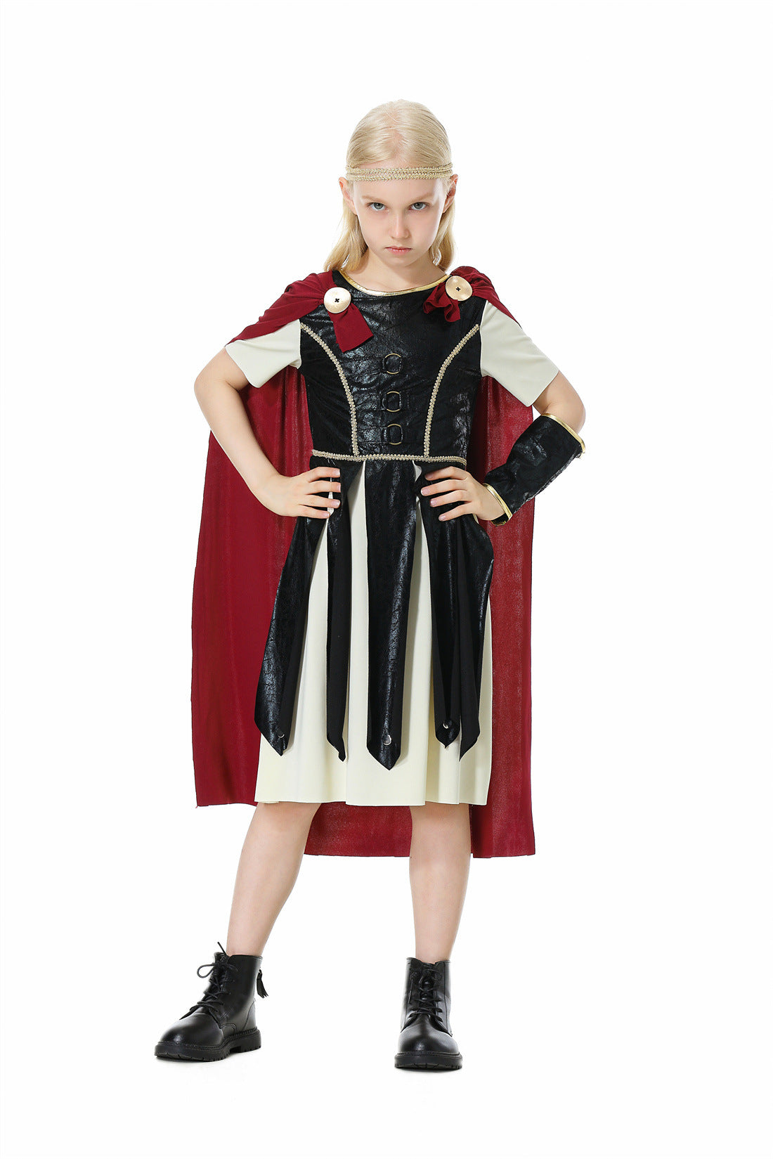 Halloween Performance Costume Roman Warrior Court Guard Samurai Kids Adult Family Matching Outfit Stage Costume