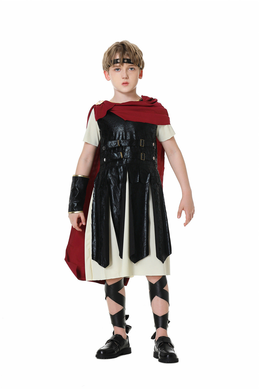 Halloween Performance Costume Roman Warrior Court Guard Samurai Kids Adult Family Matching Outfit Stage Costume