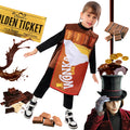 Charlie Chocolate Factory Cosplay Costume for Kids, School Stage Performance Outfit