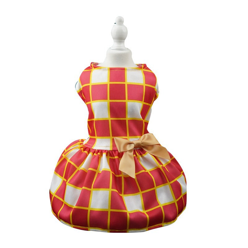 Halloween Pet Dress for Small Dogs, Cute Clown Wizard Printed Design