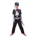 Halloween Children's Pirate Costume, Kids Stage Performance Role Play Cosplay Outfit Set