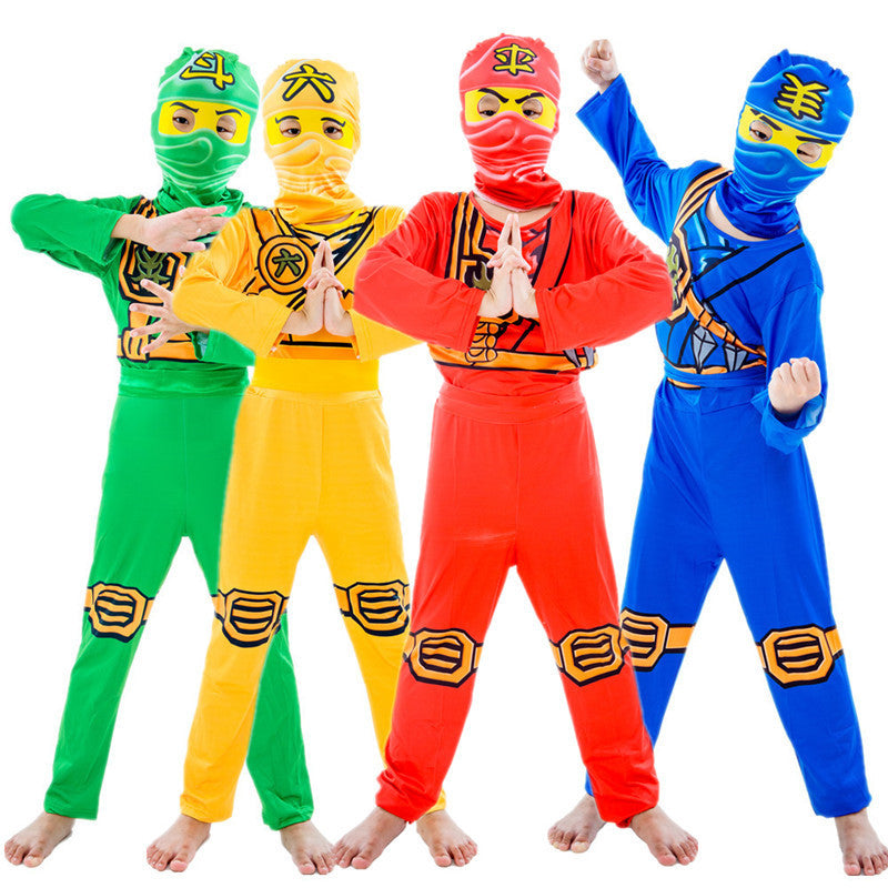 Kids Halloween Lego Ninjago Phantom Ninja Cosplay Jumpsuit – Cartoon Character Children's Costume