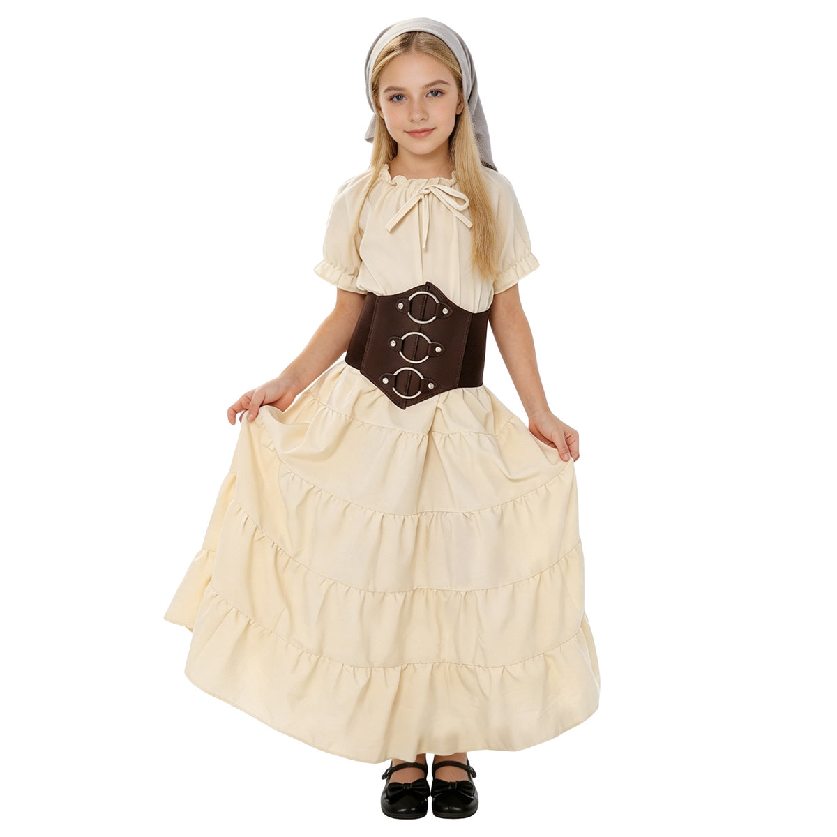 Children's Viking Costume Cosplay Set for Girls, Pirate Outfit, Halloween Performance Costume