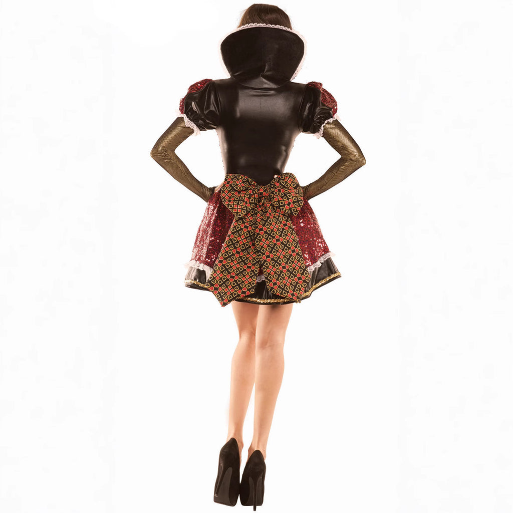 Halloween New Large Heart Queen Costume,  Style Uniform, Easter Queen Dress