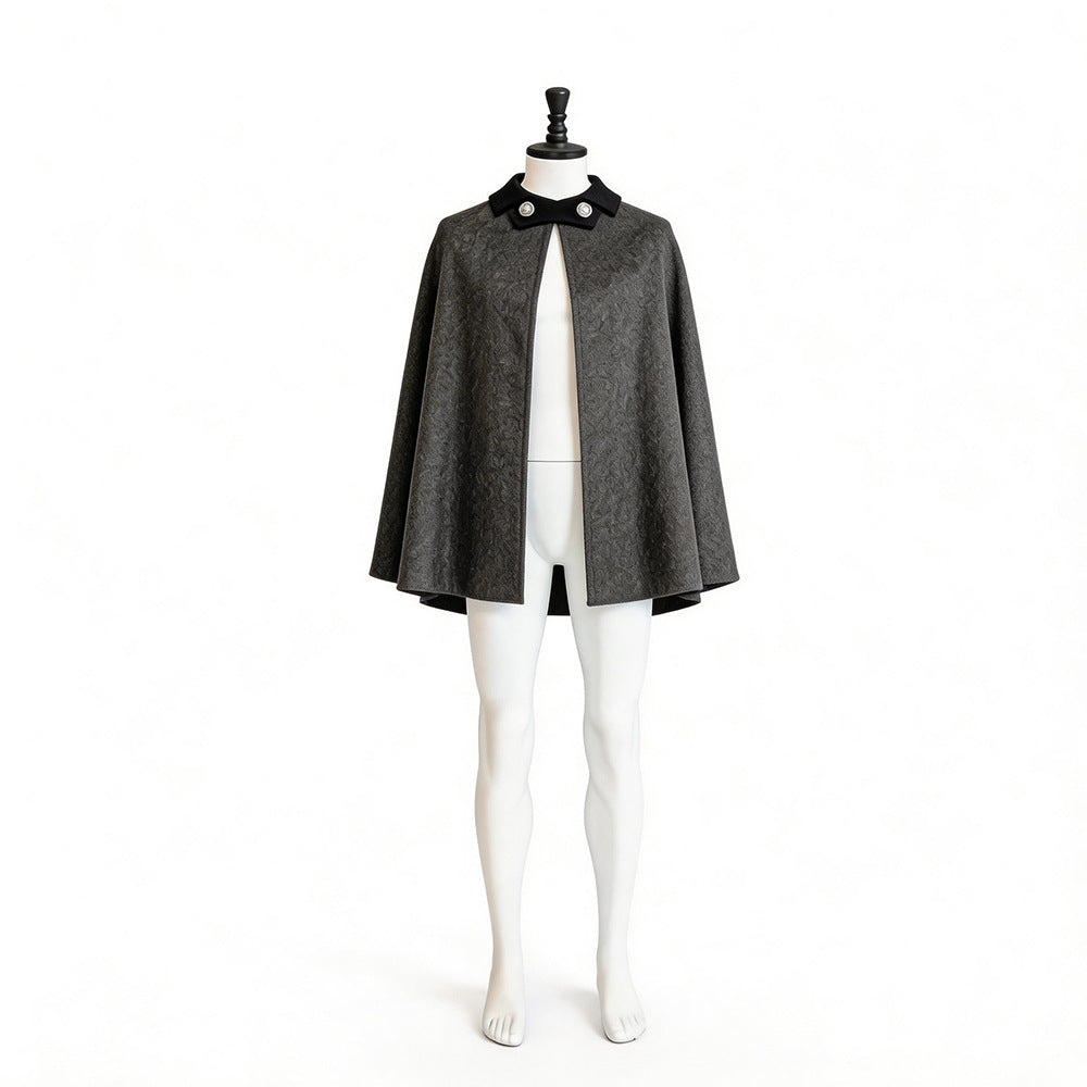 Mid-century Short Cloak Cosplay Costume Renaissance Knight Wizard Cape Halloween
