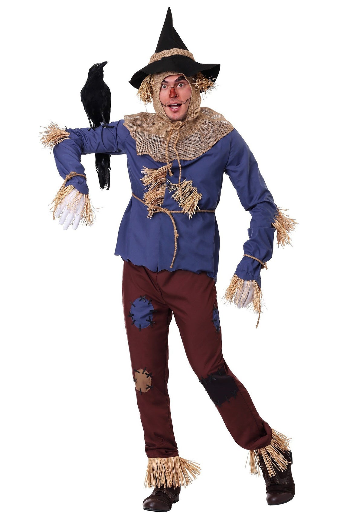 Halloween Costume Wizard of Oz Scarecrow Cosplay Children Adult Parent-Child Drama Performance Outfit