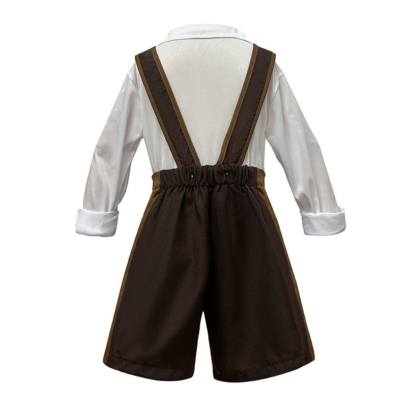 Halloween Children's German Beer Costume Children's Performance Costume for June 1st Vintage Parent-Child OutfitTraditional Clothing