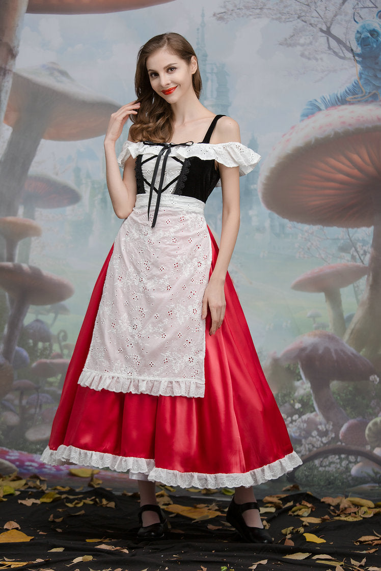 Halloween costume Little Red Riding Hood cosplay game uniform Children's Day stage performance princess dress