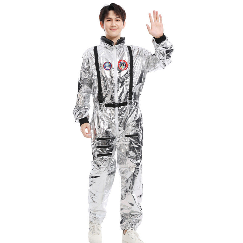 Halloween Space Suit Costume for Men, Women, Couples, Kids - Astronaut Cosplay Outfit for Stage Performance