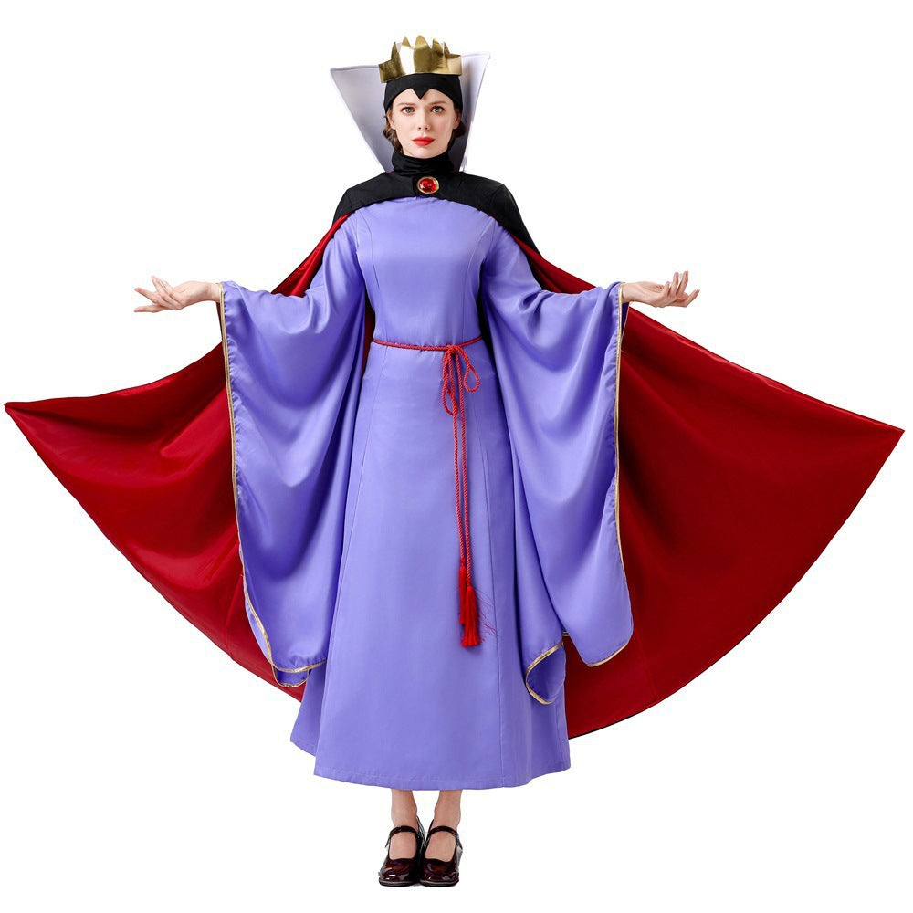 Fairy Tale Snow Queen Costume Cosplay Halloween Dress-Up Outfit Set