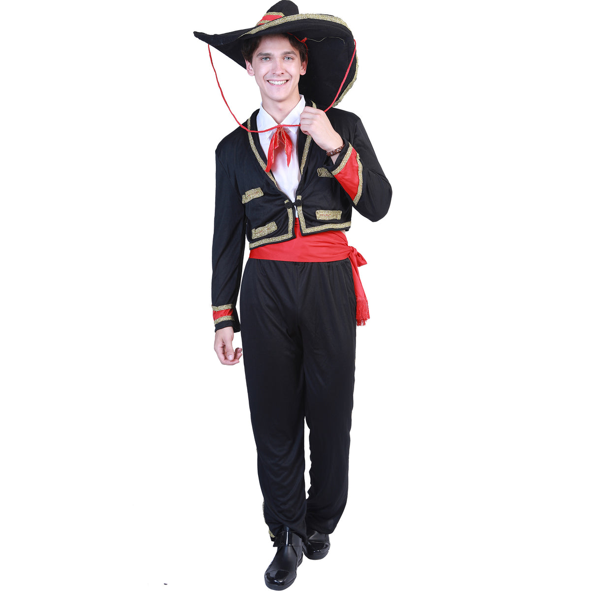 Adult Halloween Day of the Dead Masquerade Costume – Mexican Character Stage Outfit