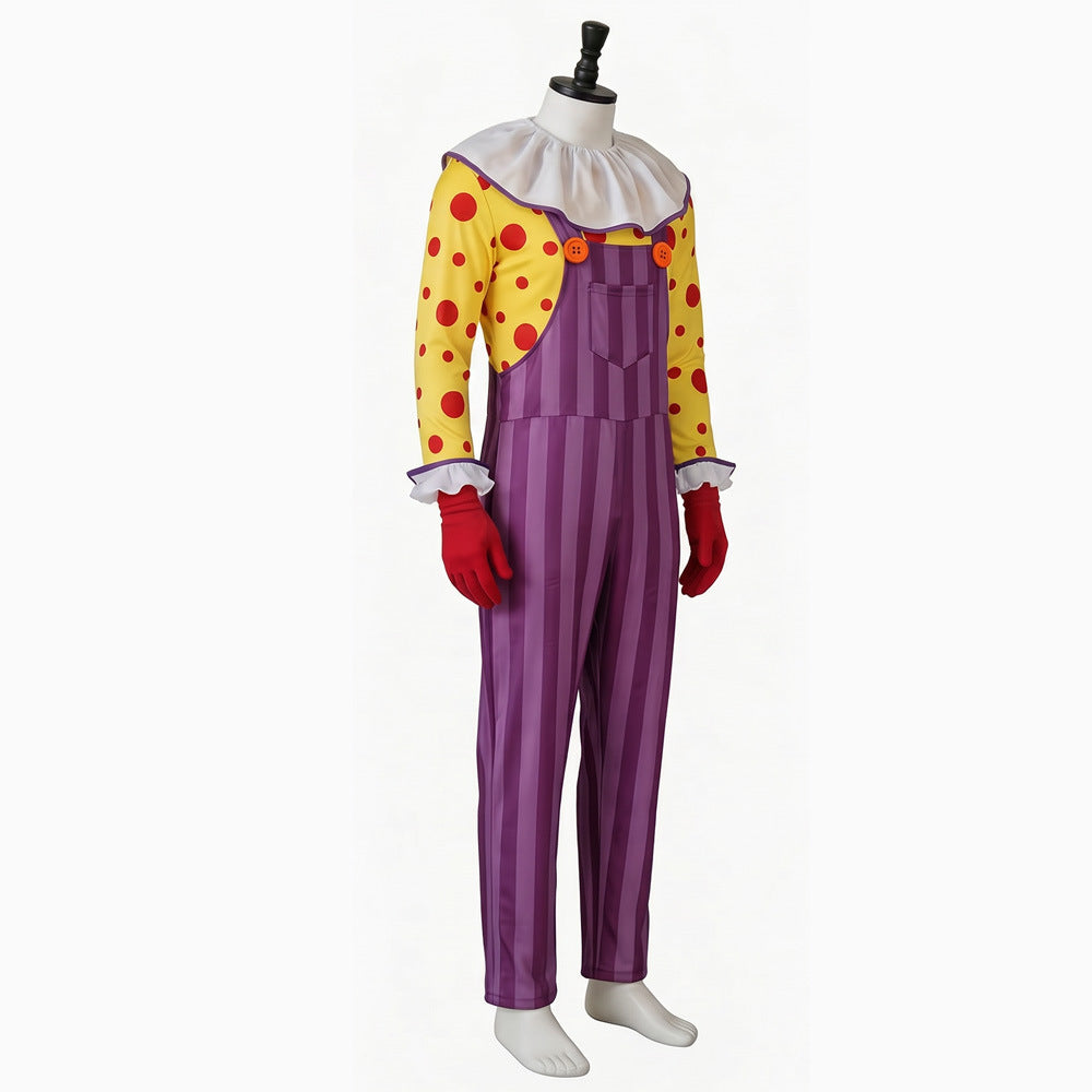 Toy Story Laughing Clown Costume Halloween Role Play Woody Clown Cosplay Outfit
