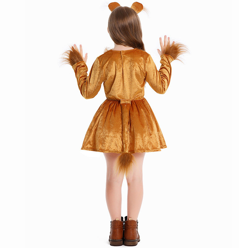 Halloween Costume Stage Performance Outfit Little Lion Cosplay Animal Costume Role Play