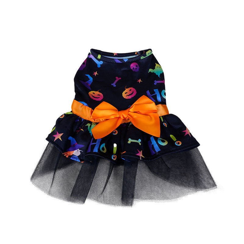 Halloween Pet Costume Magic Cloak for Cats and Dogs, Day of the Dead