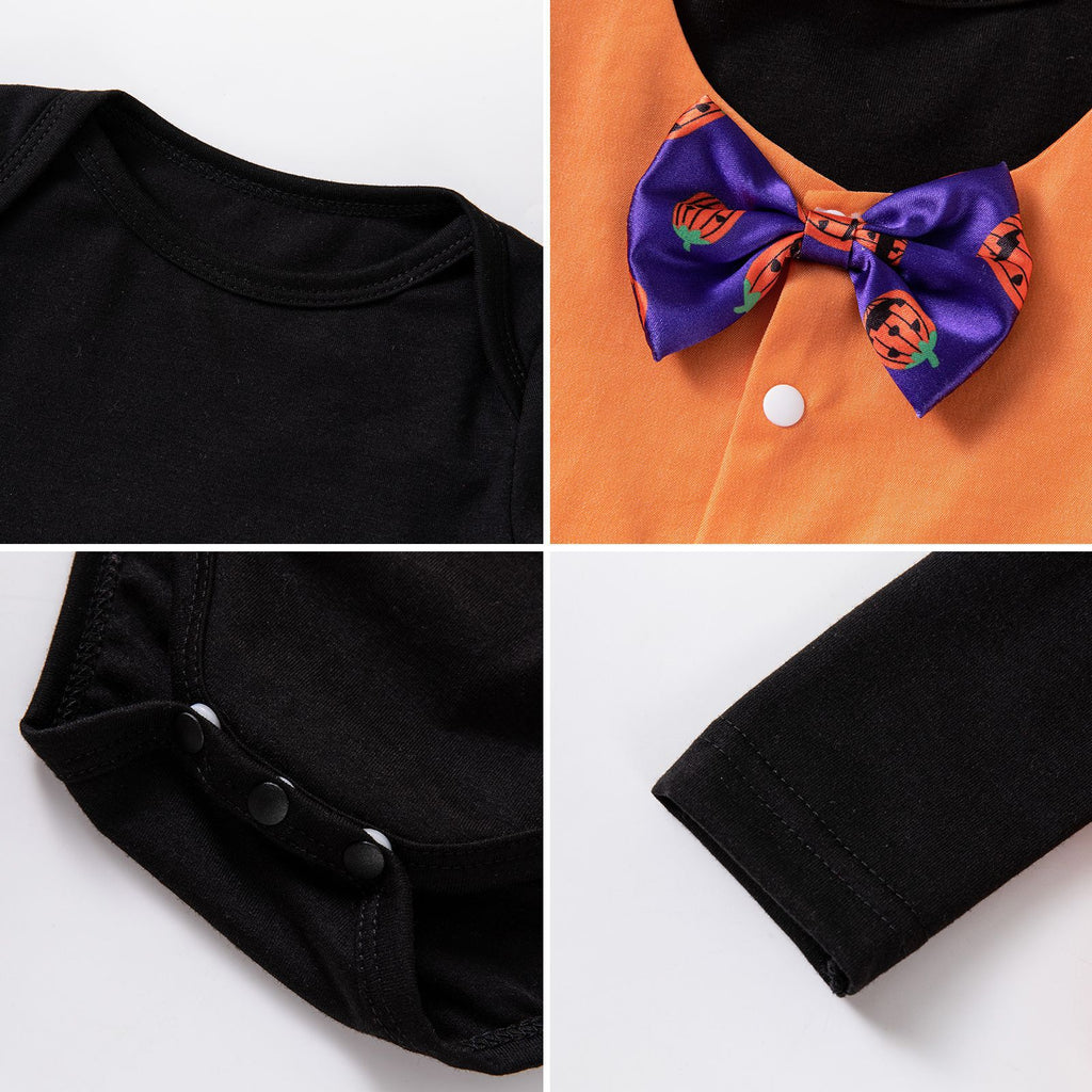 Special Supply Baby Boy Halloween Party Costume Gentleman Suit Festival Atmosphere Hat Bow Tie Set