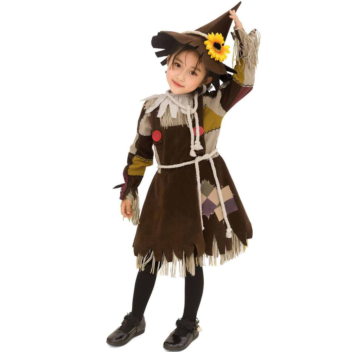 Halloween Costume Children Kindergarten Girl Little Scarecrow Drama Stage Performance Dress Wizard of Oz Princess Dress