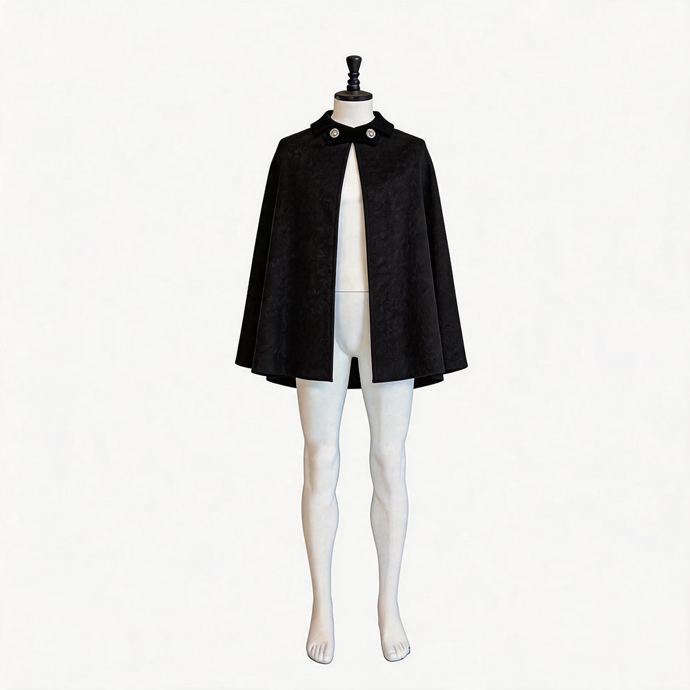 Mid-century Short Cloak Cosplay Costume Renaissance Knight Wizard Cape Halloween