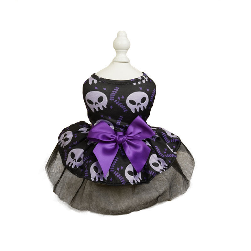 Halloween Pet Costume Magic Cloak for Cats and Dogs, Day of the Dead