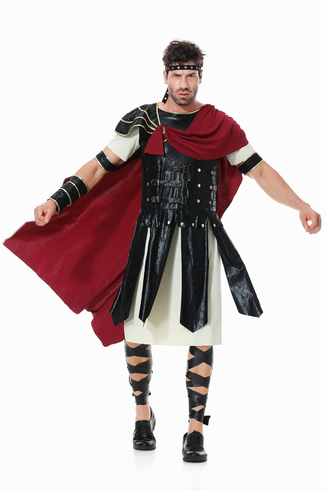 Halloween Performance Costume Roman Warrior Court Guard Samurai Kids Adult Family Matching Outfit Stage Costume