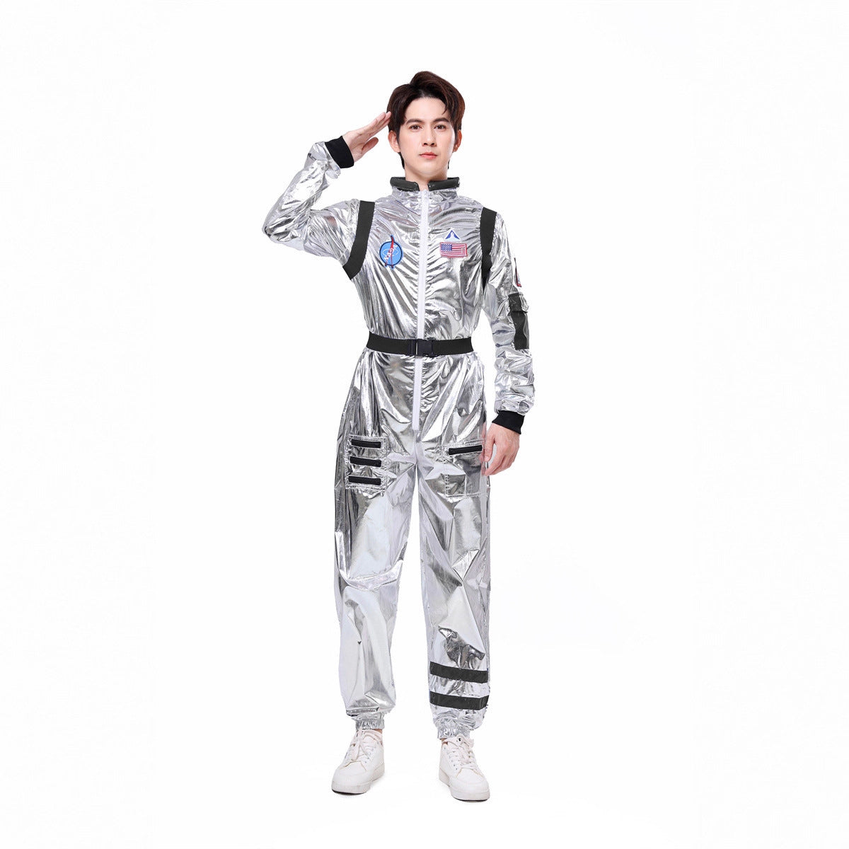 Halloween Space Suit Costume for Men, Women, Couples, Kids - Astronaut Cosplay Outfit for Stage Performance