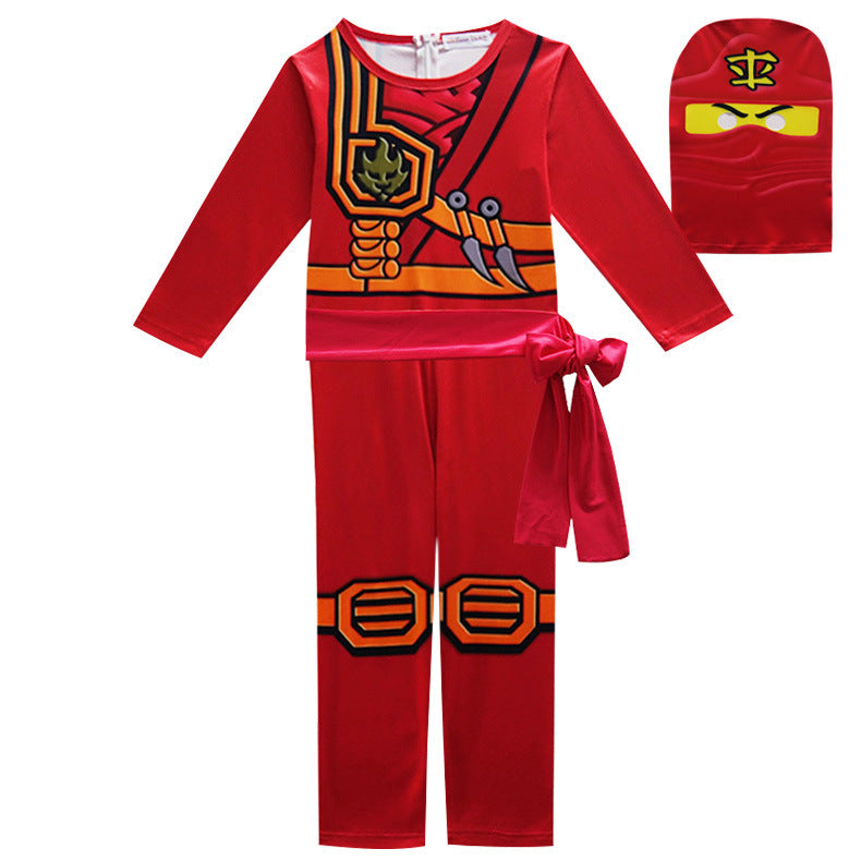 Kids Halloween Lego Ninjago Phantom Ninja Cosplay Jumpsuit – Cartoon Character Children's Costume